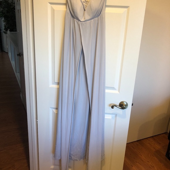 Gray Multi-way Dress with Belt - Picture 3 of 4